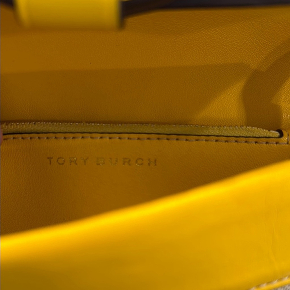 Tory Burch Miller Canvas Crossbody Bag in Lemon Drop - Picture 10 of 13